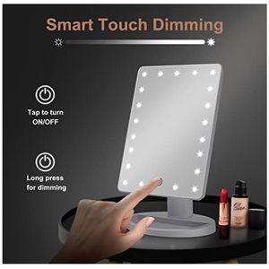 LED light up usb charging makeup mirror